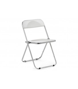 Пластиковый стул Fold складной white / chrome 15749