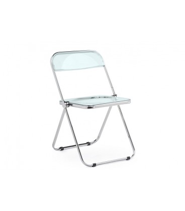 Пластиковый стул Fold складной clear gray-blue 15748