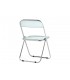 Пластиковый стул Fold складной clear gray-blue 15748