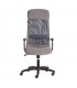 Кресло PROFIT (мп), флок / ткань, серый