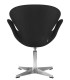 Кресло дизайнерское DOBRIN SWAN LMO-69А, ткань, черный