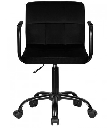 Офисное кресло для персонала DOBRIN TERRY BLACK LM-9400 велюр, Черный