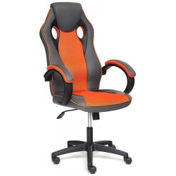 Кресло компьютерное   RACER GT new, металлик/оранжевый