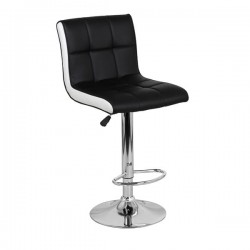 Барный стул ОЛИМП WX-2318B Черный с белым