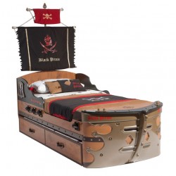 Кровать корабль Cilek Black Pirate