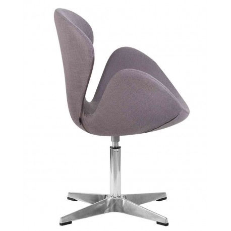 Кресло дизайнерское DOBRIN SWAN LMO-69А, ткань, серый