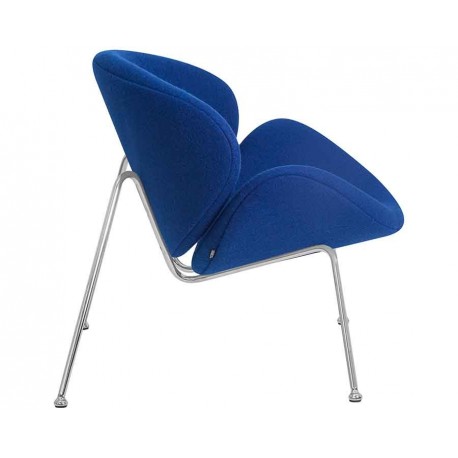 Кресло дизайнерское DOBRIN EMILY LMO-72 (синяя ткань AF6)