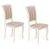 Комплект из 2х стульев OPERA, слоновая кость / золотистый