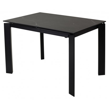 Стол CORNER 120 MATT BLACK MARBLE SOLID CERAMIC / BLACK