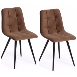 Комплект из 2 стульев CHILLY (mod. 7095), коричневый