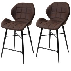 Полубарный стул MARCEL COWBOY-800 темно-коричневый), ткань микрофибра