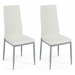Комплект стульев Tetchair Easy Chair (mod. 24), слоновая кость, ножки серые, 2 шт