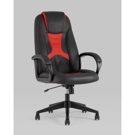 Кресло игровое TopChairs ST-CYBER 8 черный/красный эко.кожа крестовина пластик