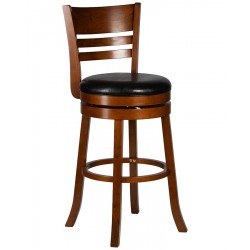Вращающийся полубарный стул DOBRIN WILLIAM COUNTER LMU-4393 (шоколад, черный)