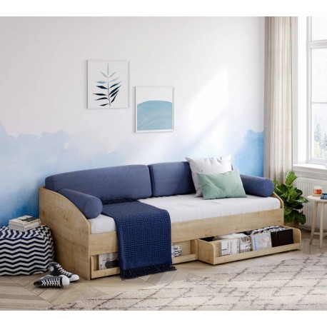 Подушки для диван-кровати (синие)