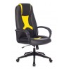 Кресло игровое TopChairs ST-CYBER 8  черный/желтый эко.кожа крестовина пластик