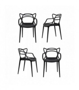 Комплект из 4-х стульев Masters черный