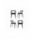 Комплект из 4-х стульев Masters черный