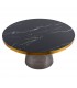 Столик кофейный odd, D75 см, мрамор/серый