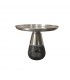 Столик кофейный dahl, D60х42 см, матовый хром/серый
