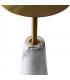 Столик кофейный asgard, D42 см, латунь/белый